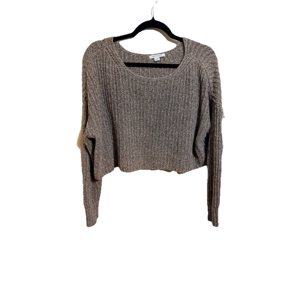 American Eagle Size S Brown Cropped Sweater